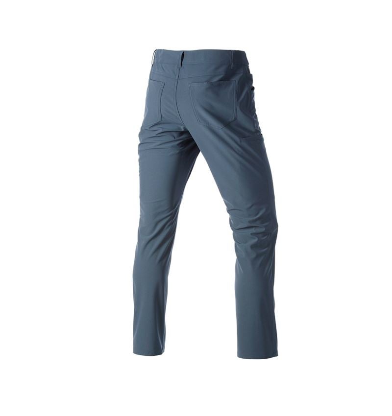 Spodnie robocze: 5-kieszeniowe spodnie robo. chino e.s.work&travel + błękit żelazowy 4