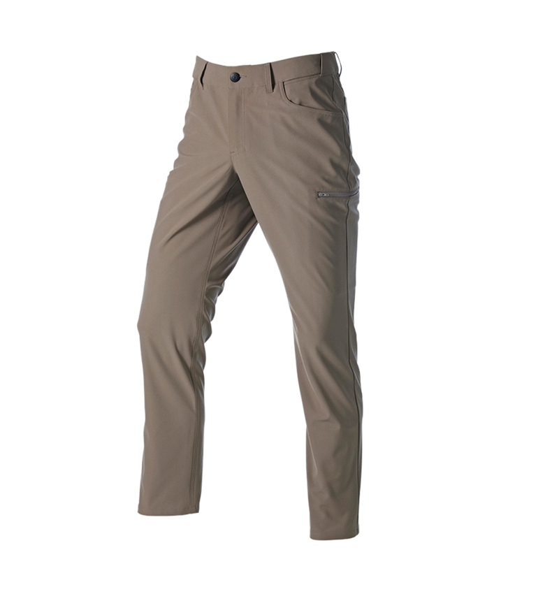 Tematy: 5-kieszeniowe spodnie robo. chino e.s.work&travel + brązowy umbra 4