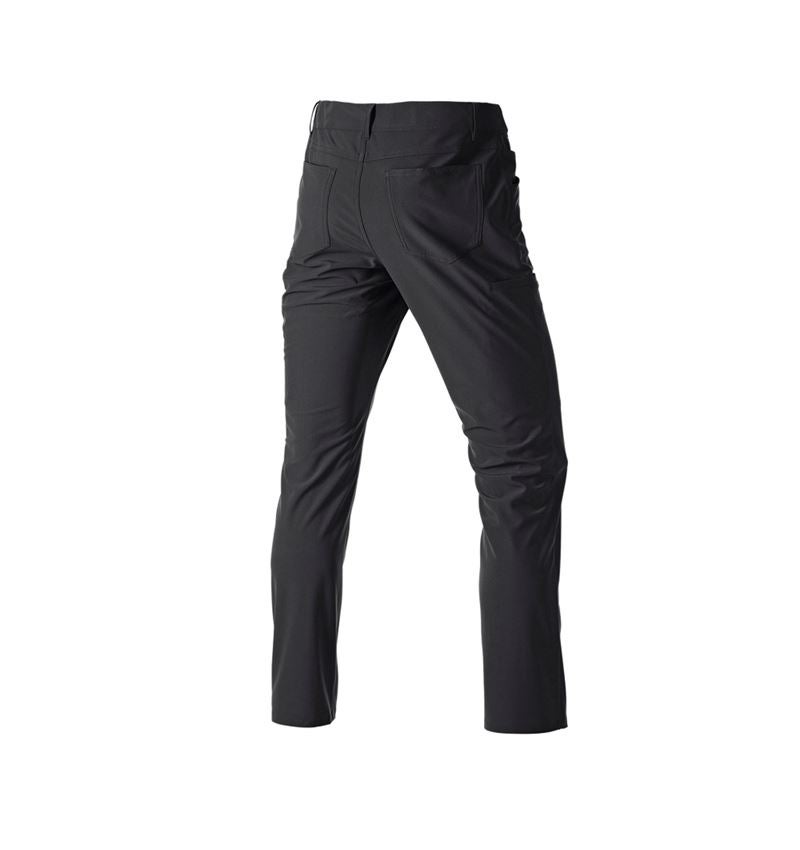 Spodnie robocze: 5-kieszeniowe spodnie robo. chino e.s.work&travel + czarny 4