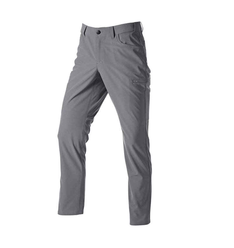 Spodnie robocze: 5-kieszeniowe spodnie robo. chino e.s.work&travel + szary bazaltowy 3