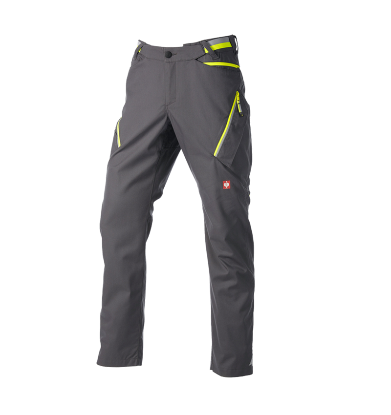 Spodnie robocze: Spodnie wielokieszeniowe e.s.ambition + antracytowy/żółty ostrzegawczy 8