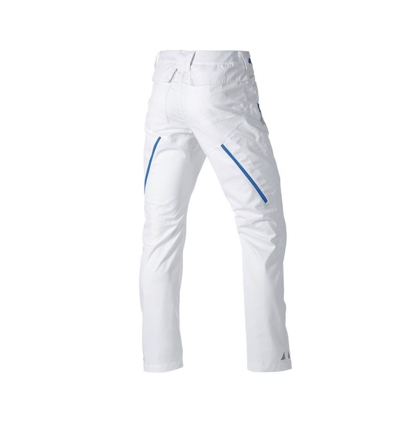 Spodnie robocze: Spodnie wielokieszeniowe e.s.ambition + biały/niebieski chagall 8