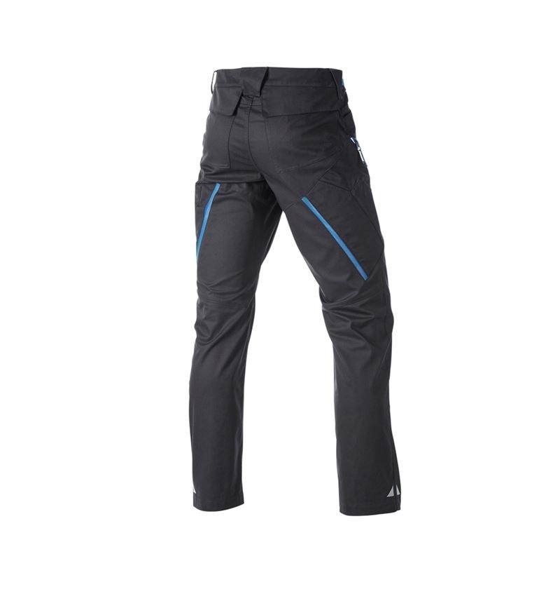 Spodnie robocze: Spodnie wielokieszeniowe e.s.ambition + grafitowy/niebieski chagall 7