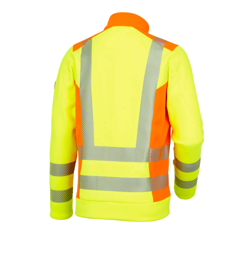 Koszulki | Pulower | Koszule: Bluza polarowa Troyer ostrzegawcza e.s.motion 2020 + żółty ostrzegawczy/pomarańczowy ostrzegawczy 3