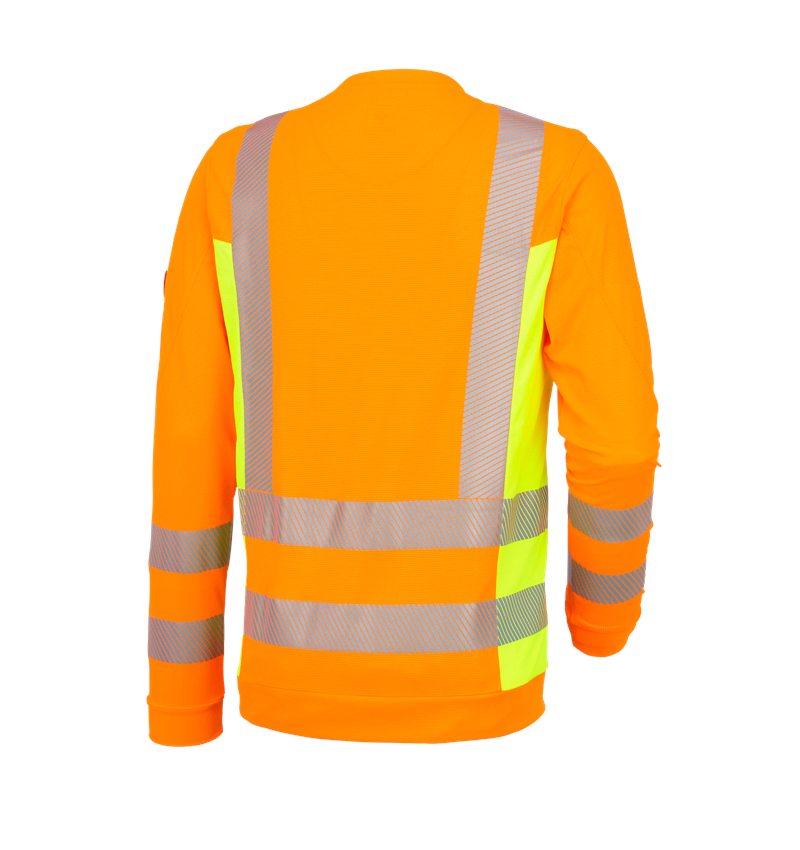 Koszulki | Pulower | Koszule: Bluzka funkcyjna ostrz. dł. rękaw e.s.motion 2020 + pomarańczowy ostrzegawczy/żółty ostrzegawczy 3