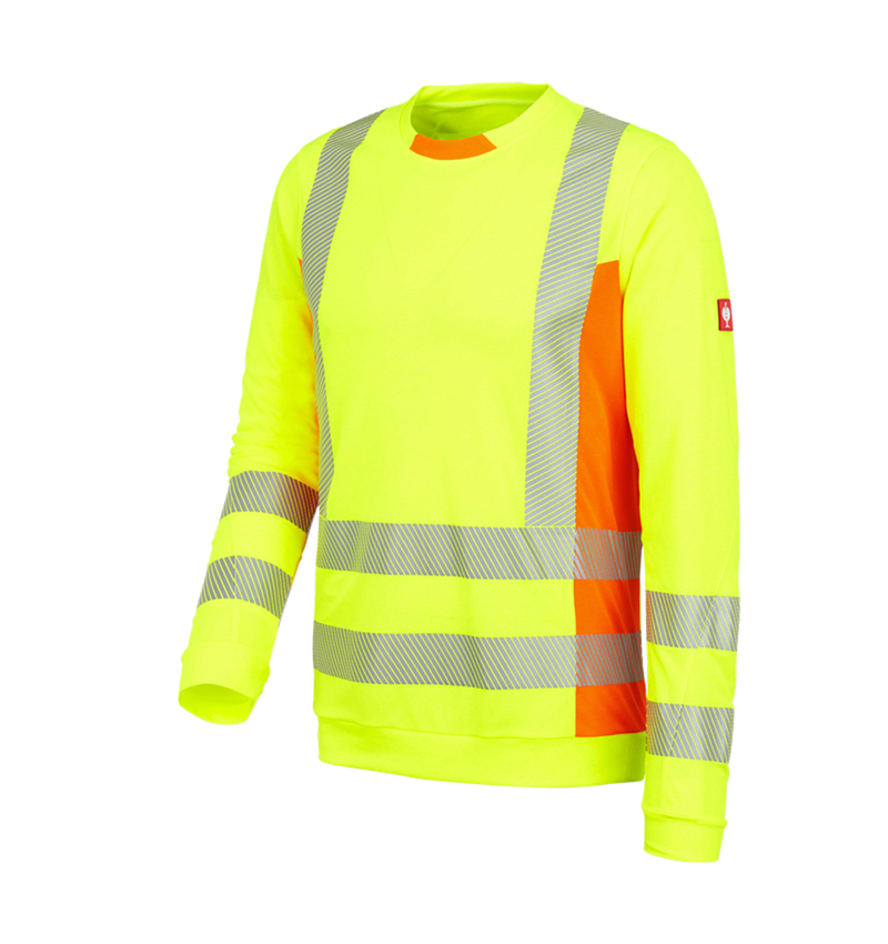 Koszulki | Pulower | Koszule: Bluzka funkcyjna ostrz. dł. rękaw e.s.motion 2020 + żółty ostrzegawczy/pomarańczowy ostrzegawczy