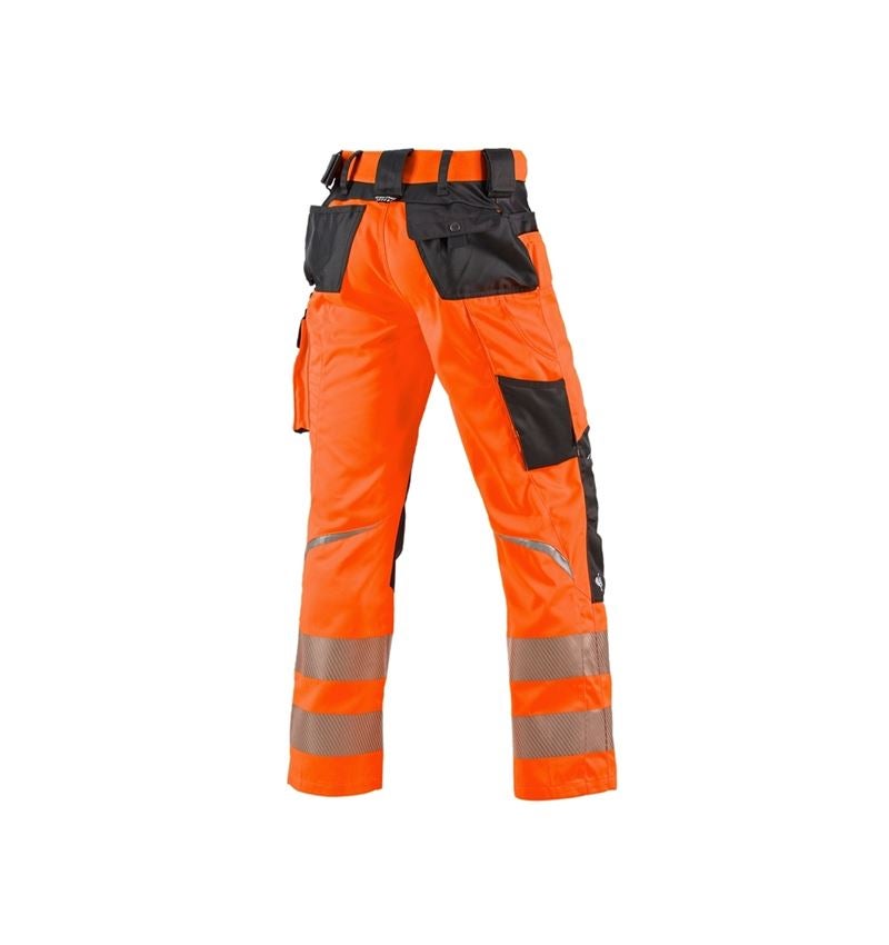 Spodnie robocze: Spodnie do pasa ostrzegawcze e.s.motion + pomarańczowy ostrzegawczy/antracytowy 1
