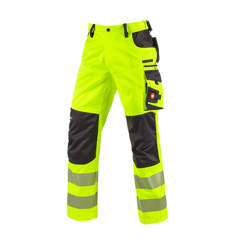 Spodnie robocze: Spodnie do pasa ostrzegawcze e.s.motion + żółty ostrzegawczy/antracytowy 1