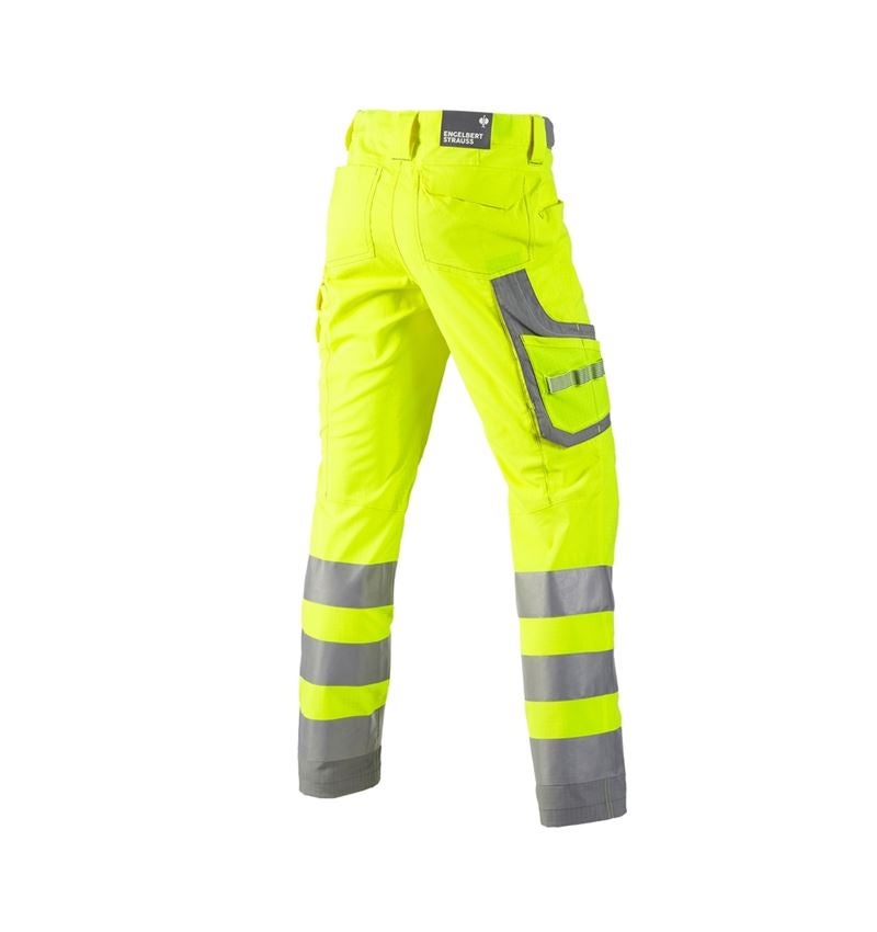 Spodnie robocze: Spodnie cargo ostrzegawcze e.s.concrete + żółty ostrzegawczy/perłowoszary 3