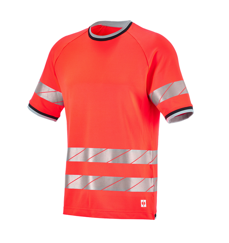 Koszulki | Pulower | Koszule: Koszulka funkcyjna ostrzegawcza e.s.ambition + czerwony ostrzegawczy/czarny 6