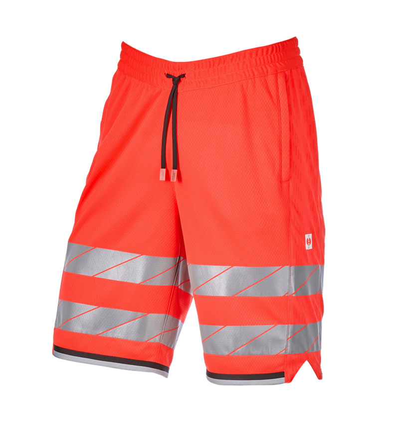 Spodnie robocze: Szorty funkcyjne ostrzegawcze e.s.ambition + czerwony ostrzegawczy/czarny 5