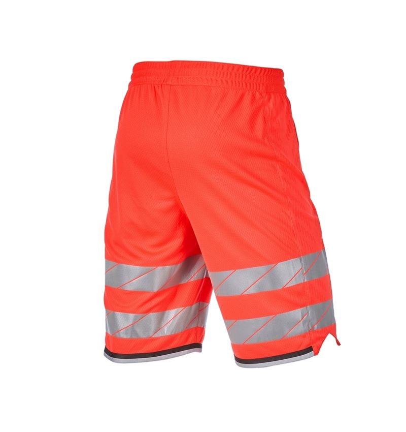 Spodnie robocze: Szorty funkcyjne ostrzegawcze e.s.ambition + czerwony ostrzegawczy/czarny 6