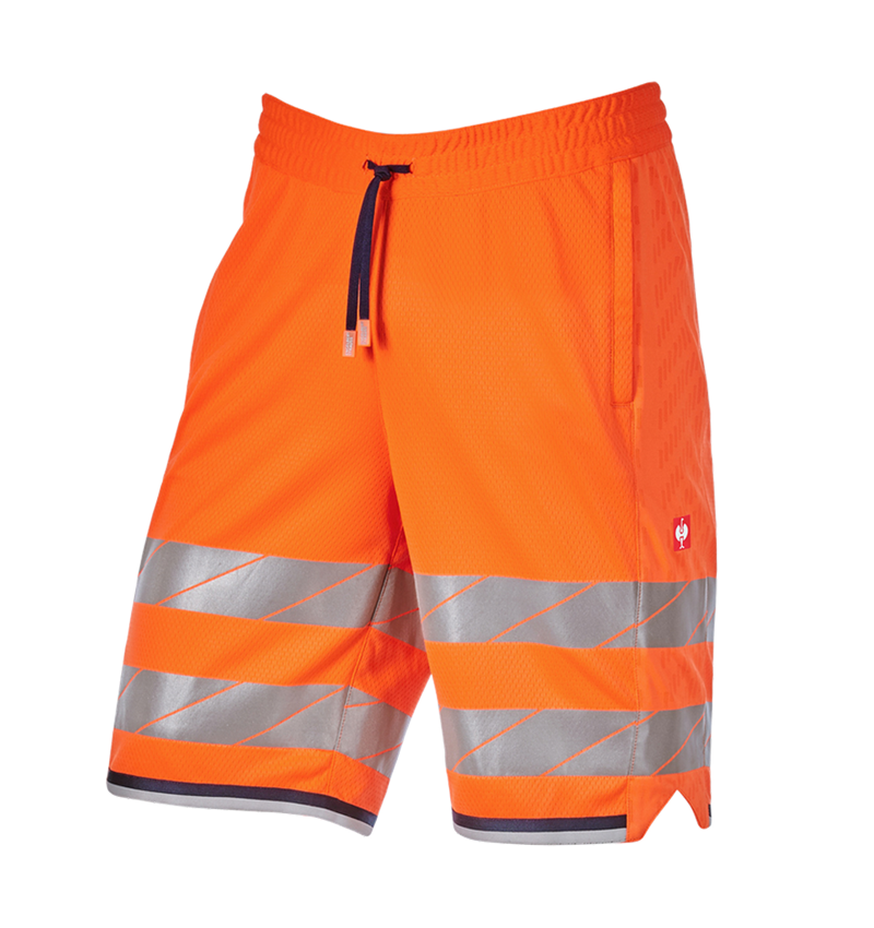 Spodnie robocze: Szorty funkcyjne ostrzegawcze e.s.ambition + pomarańczowy ostrzegawczy/granatowy 5