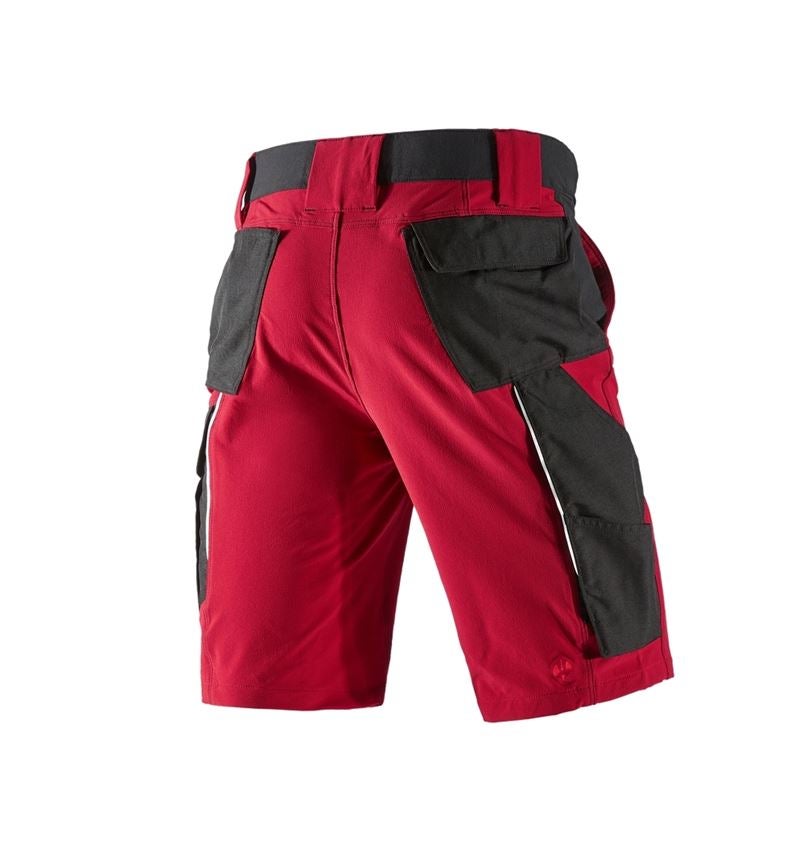 Spodnie robocze: Szorty funkcyjne e.s.dynashield + ognistoczerwony/czarny 3