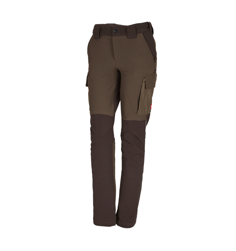 Spodnie robocze: Spodnie funkc. typu cargo e.s.dynashield, damskie + orzech laskowy/kasztanowy