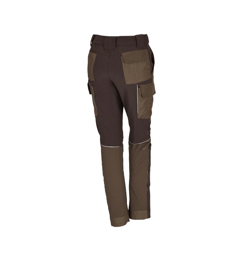 Spodnie robocze: Spodnie funkc. typu cargo e.s.dynashield, damskie + orzech laskowy/kasztanowy 1