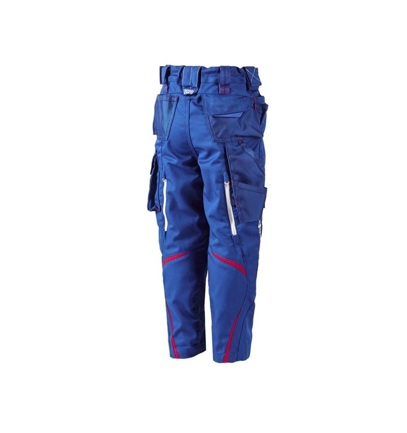 Spodnie: Spodnie do pasa e.s.motion 2020, dziecięce + chabrowy/ognistoczerwony 3