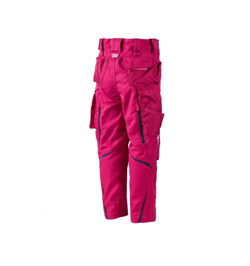 Spodnie: Spodnie do pasa e.s.motion 2020, dziecięce + malinowy/granatowy 2
