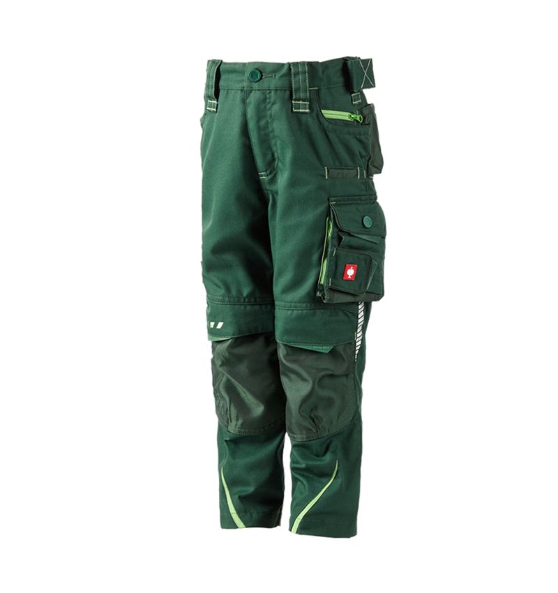 Spodnie: Spodnie do pasa e.s.motion 2020, dziecięce + zielony/zielony morski 2