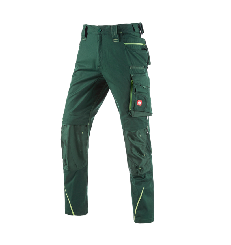 Spodnie robocze: Spodnie do pasa e.s.motion 2020 + zielony/zielony morski 2