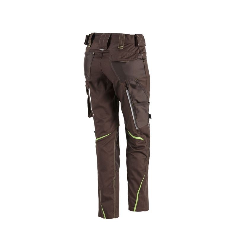 Spodnie robocze: Spodnie damskie e.s.motion 2020 + kasztanowy/zielony morski 3
