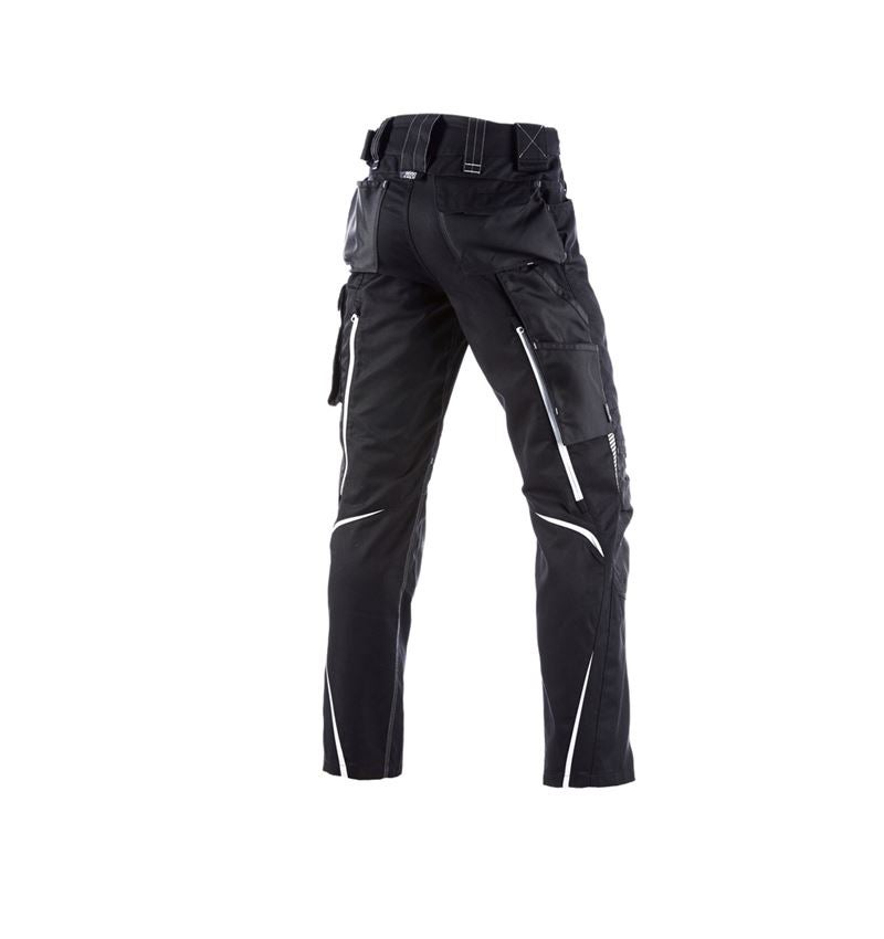 Spodnie robocze: Spodnie do pasa e.s.motion 2020 zimowe, męskie + czarny/platynowy 3