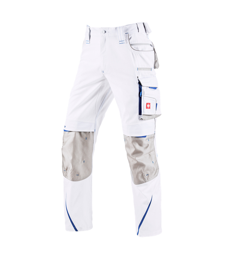 Spodnie robocze: Spodnie do pasa e.s.motion 2020 zimowe, męskie + biały/niebieski chagall 3