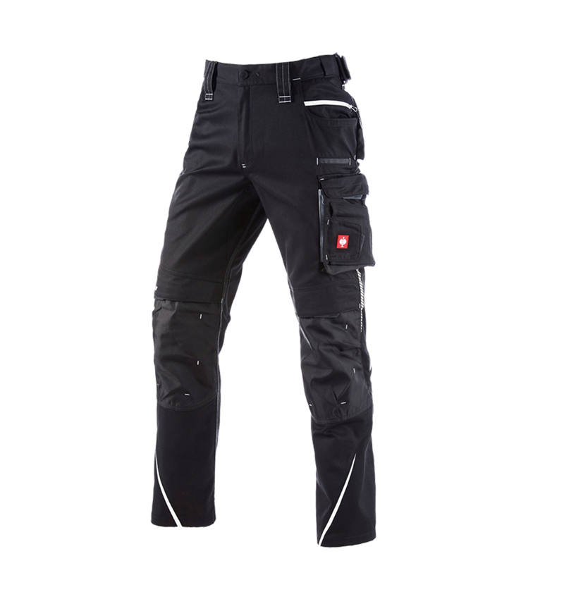 Spodnie robocze: Spodnie do pasa e.s.motion 2020 zimowe, męskie + czarny/platynowy 2