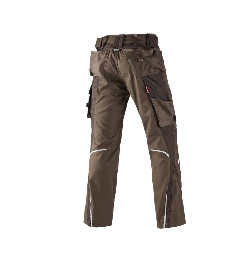 Spodnie robocze: Spodnie do pasa e.s.motion zimowe + orzech laskowy/kasztanowy 3