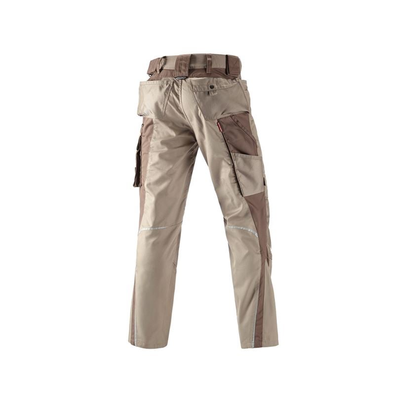 Spodnie robocze: Spodnie do pasa e.s.motion zimowe + gliniasty/torfowy 3