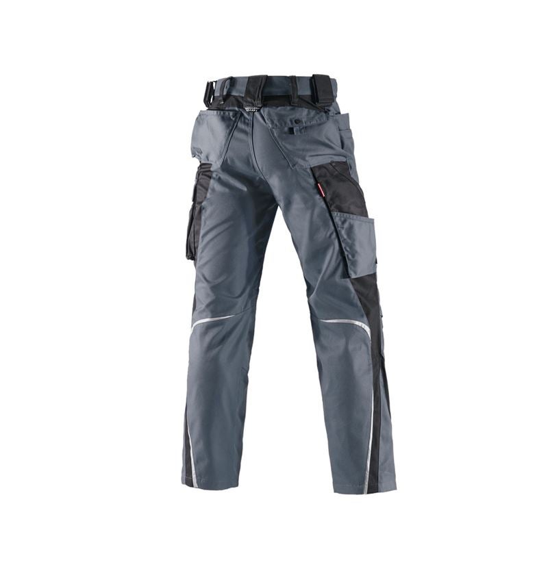 Spodnie robocze: Spodnie do pasa e.s.motion zimowe + szary/czarny 3
