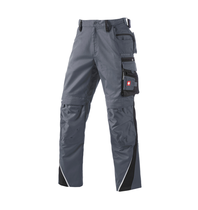 Spodnie robocze: Spodnie do pasa e.s.motion zimowe + szary/czarny 2