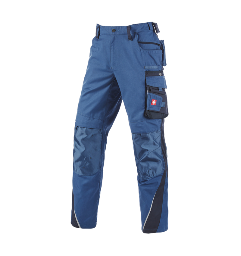 Instalatorow / Hydraulik / Blacharz: Spodnie do pasa e.s.motion zimowe + kobaltowy/pacyficzny 2