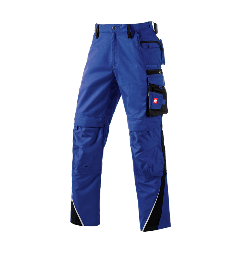 Spodnie robocze: Spodnie do pasa e.s.motion zimowe + chabrowy/czarny 2