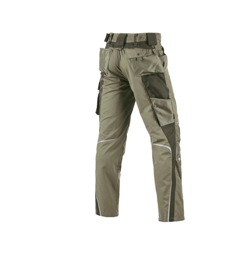 Spodnie robocze: Spodnie do pasa e.s.motion + trzcinowy/mchowy 3