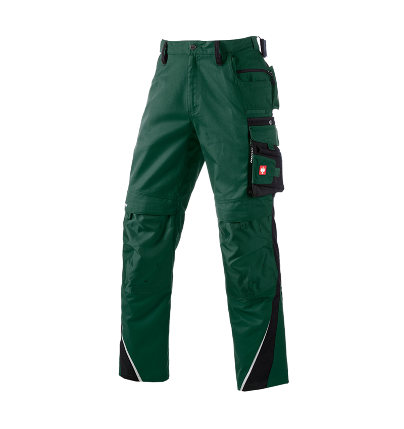 Spodnie robocze: Spodnie do pasa e.s.motion + zielony/czarny 2