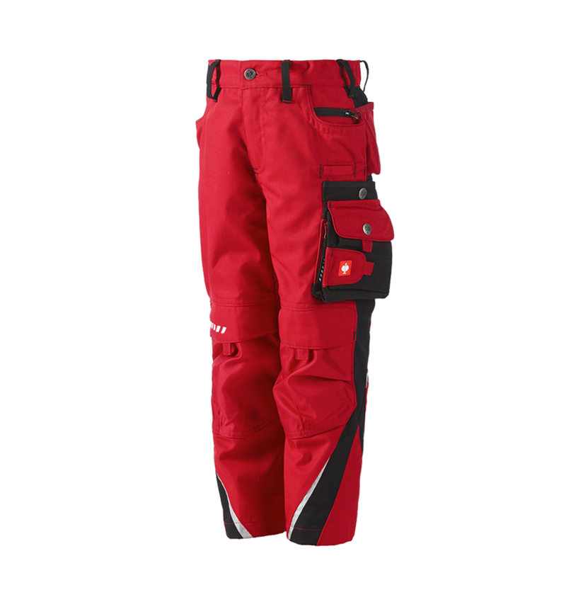 Spodnie: Spodnie dziecięce do pasa e.s.motion + czerwony/czarny 2