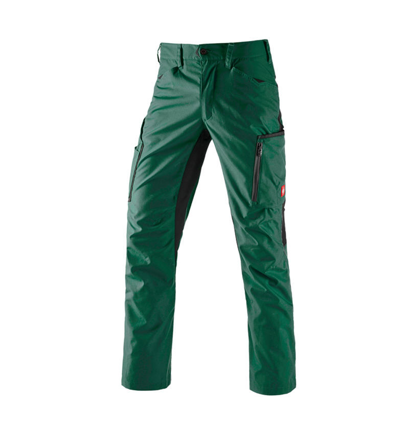 Spodnie robocze: Spodnie do pasa e.s.vision, męskie + zielony/czarny 2