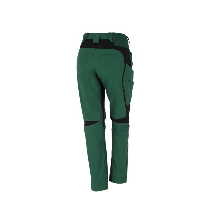 Spodnie robocze: Spodnie damskie e.s.vision + zielony/czarny 3