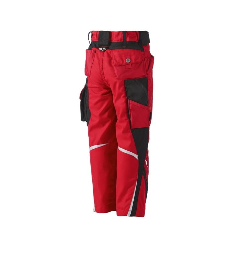 Spodnie: Spodnie dziecięce do pasa e.s.motion zimowe + czerwony/czarny 1