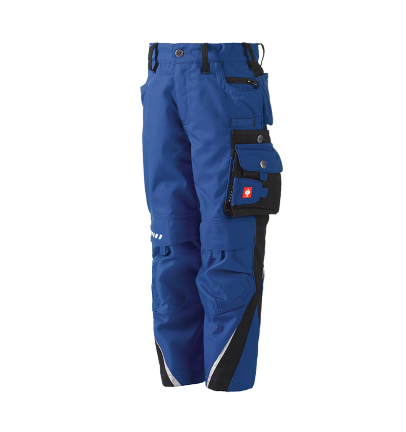 Spodnie: Spodnie dziecięce do pasa e.s.motion zimowe + chabrowy/czarny