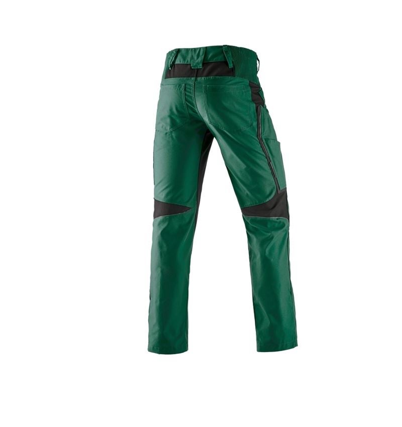 Spodnie robocze: Spodnie do pasa zimowe e.s.vision + zielony/czarny 1