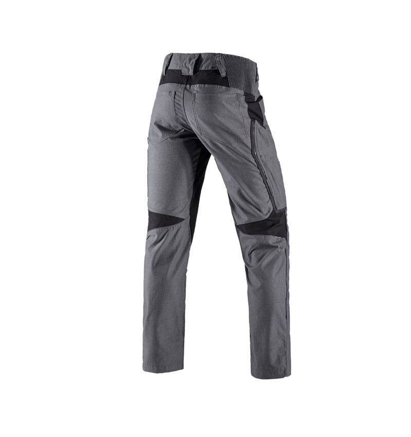 Spodnie robocze: Spodnie do pasa zimowe e.s.vision + cementowy melanżowy/czarny 2