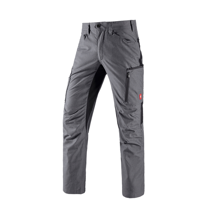 Spodnie robocze: Spodnie do pasa zimowe e.s.vision + cementowy melanżowy/czarny 1