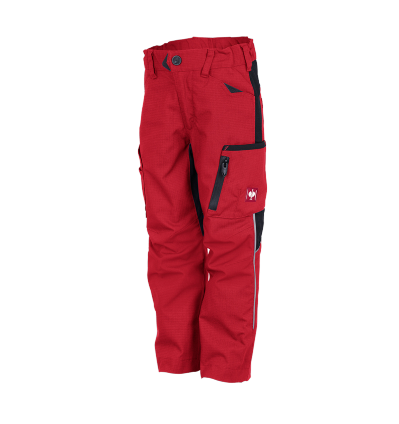 Spodnie: Spodnie do pasa zimowe e.s.vision, dziecięce + czerwony/czarny