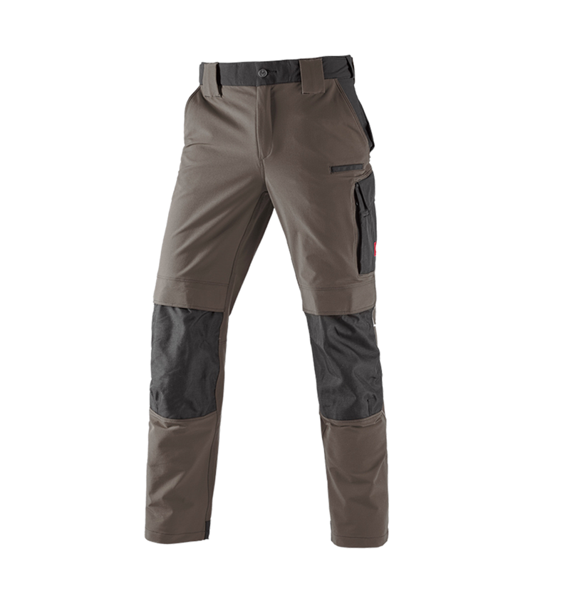 Spodnie robocze: Spodnie funkcyjne do pasa zimowe e.s.dynashield + kamienny/czarny