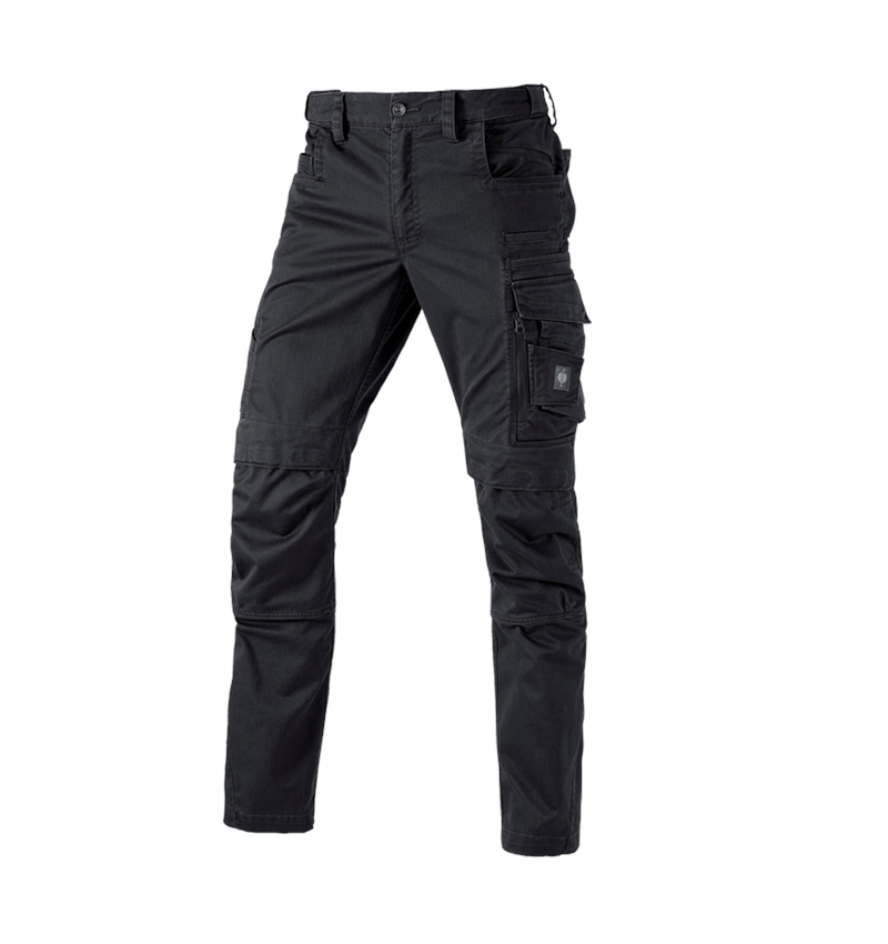 Spodnie robocze: Spodnie do pasa e.s.motion ten + czerń żelazowa 1