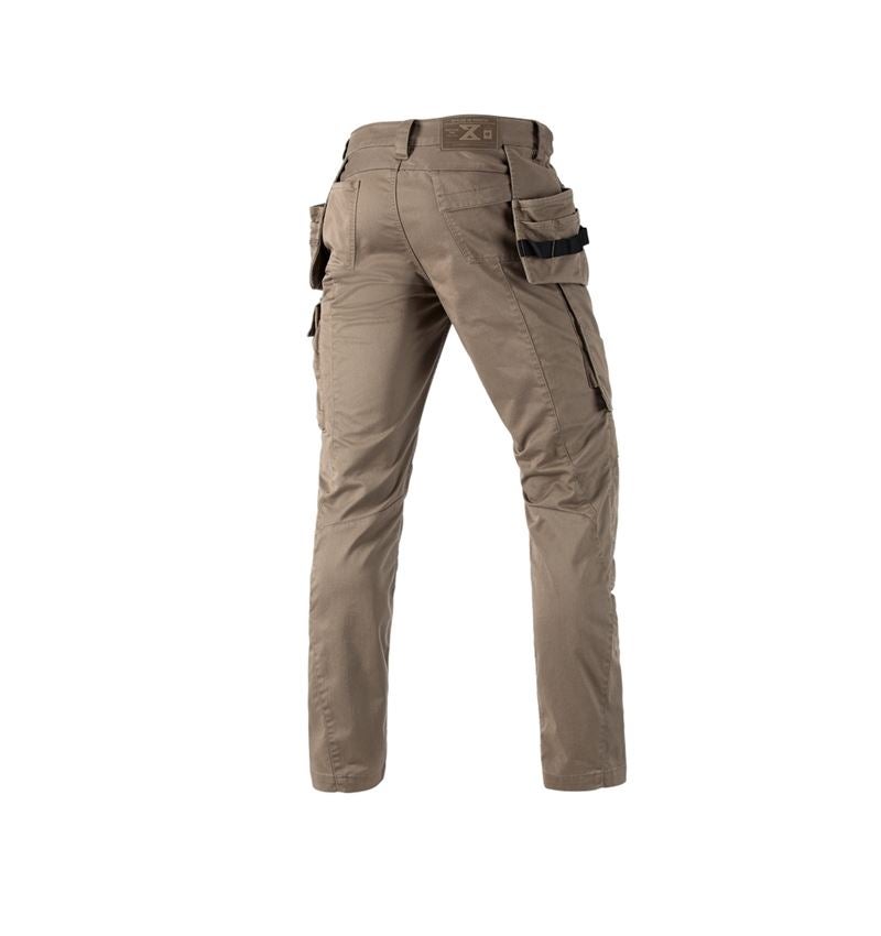 Ciesla / Stolarz: Spodnie do pasa e.s.motion ten tool-pouch + popielaty brąz 2