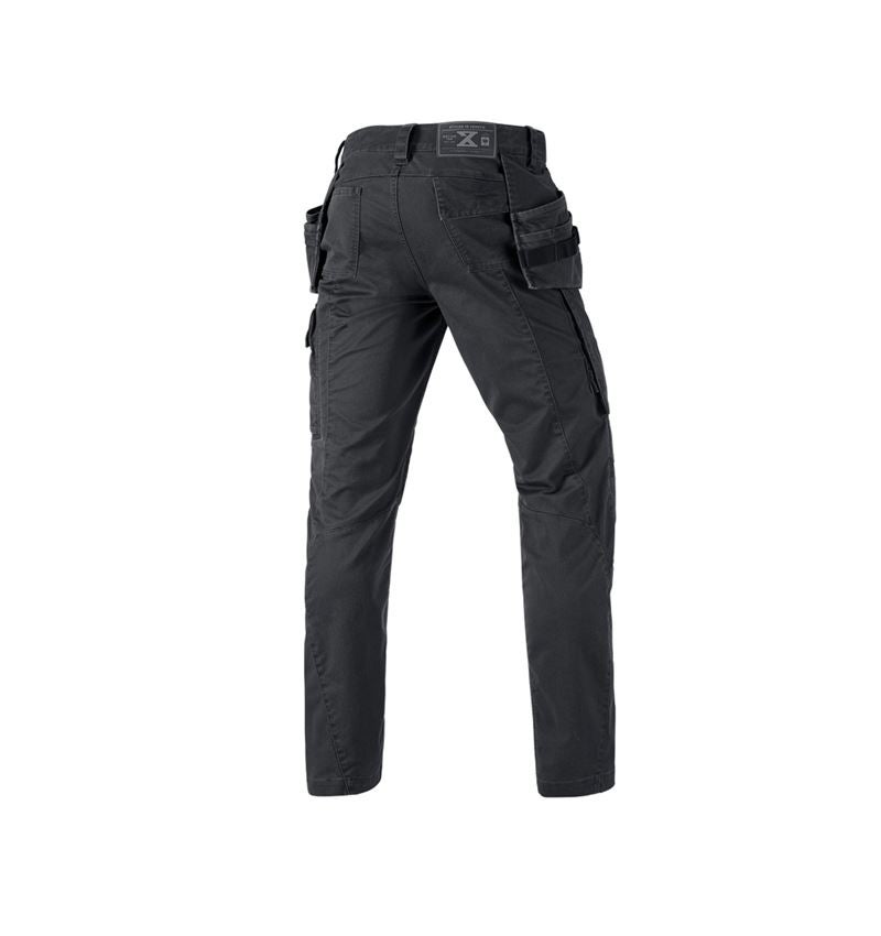 Spodnie robocze: Spodnie do pasa e.s.motion ten tool-pouch + czerń żelazowa 3