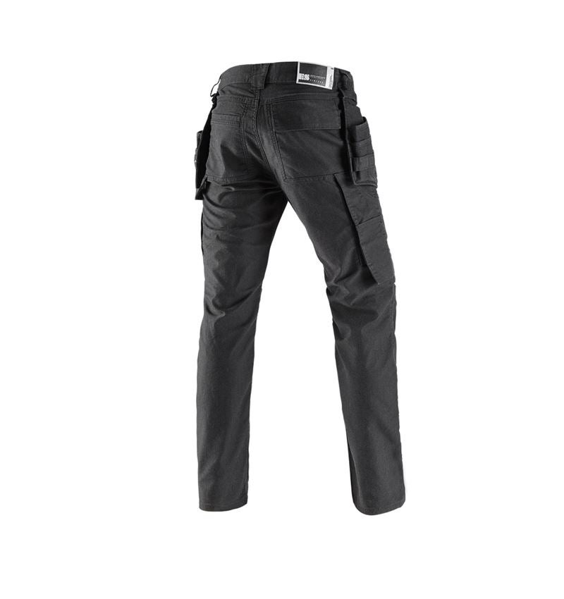 Spodnie robocze: Spodnie do pasa z kaburą e.s.vintage + czarny 3